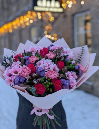 Gėlių puokštė ,,Spangetti"