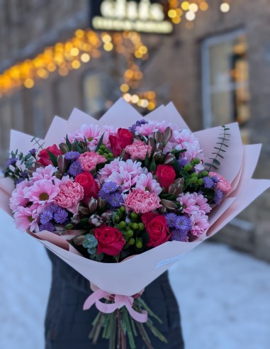 Gėlių puokštė ,,Spangetti"